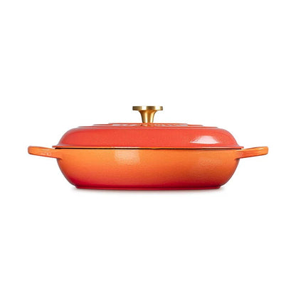 Le Creuset Braiser: 5 QT, Flamme Dorée