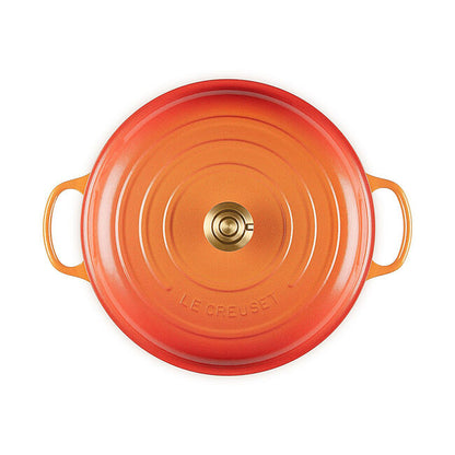 Le Creuset Braiser: 5 QT, Flamme Dorée