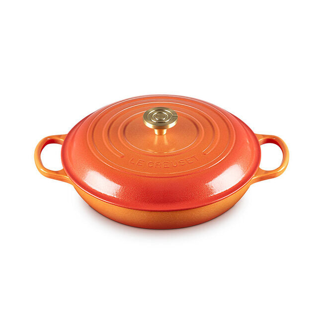 Le Creuset Braiser: 5 QT, Flamme Dorée