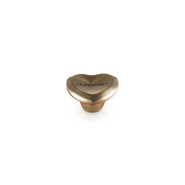 Le Creuset Heart Collection Knob: Light Gold