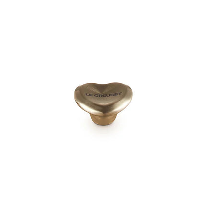 Le Creuset Heart Collection Knob: Light Gold