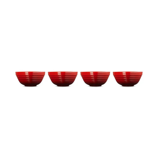 Le Creuset Heart Collection Pinch Bowls (Set of 4): Cerise