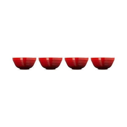 Le Creuset Heart Collection Pinch Bowls (Set of 4): Cerise
