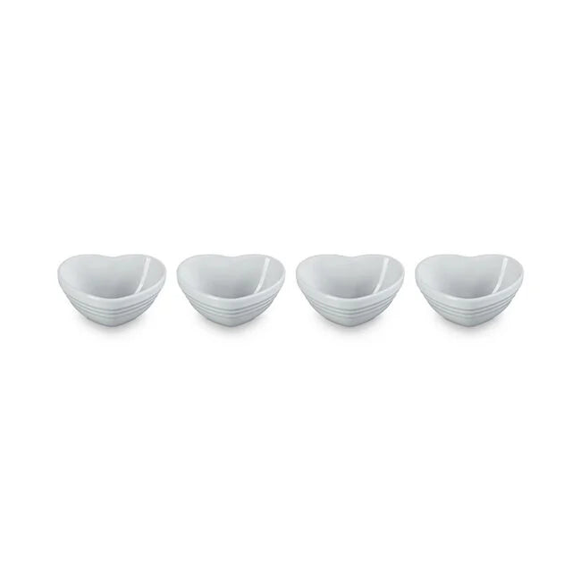 Le Creuset Heart Collection Pinch Bowls (Set of 4): White