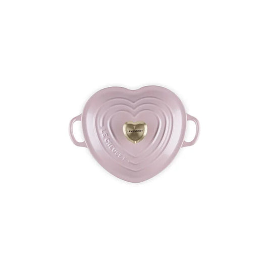 Le Creuset Heart Collection Shallow Cocotte: 1.25 QT, Chiffon Pink