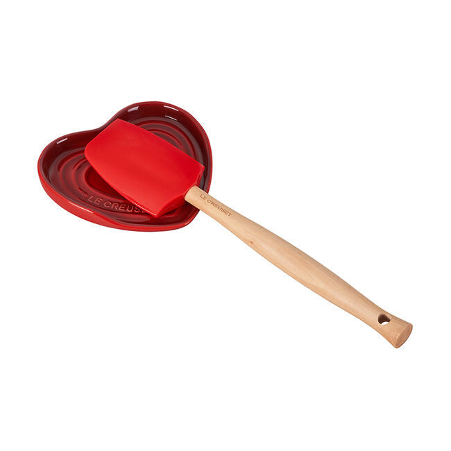 Le Creuset L'Amour Collection Heart Spoon Rest: Cerise