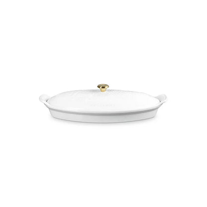 Le Creuset Heritage Fish Baker: White