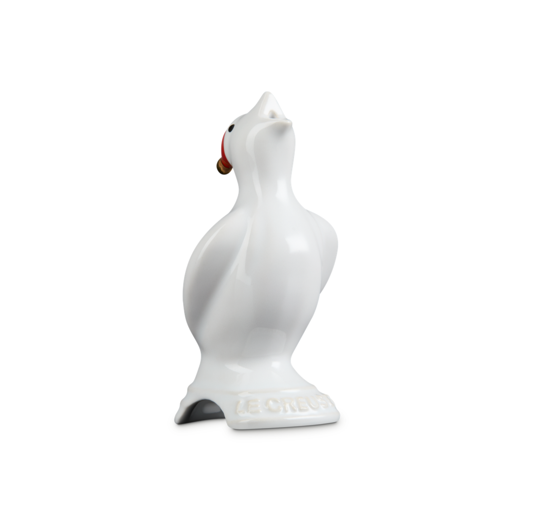 Le Creuset Pie Bird: White with Santa Hat