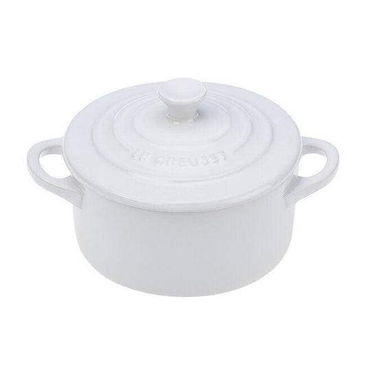 Le Creuset Cocotte: 14 oz., White