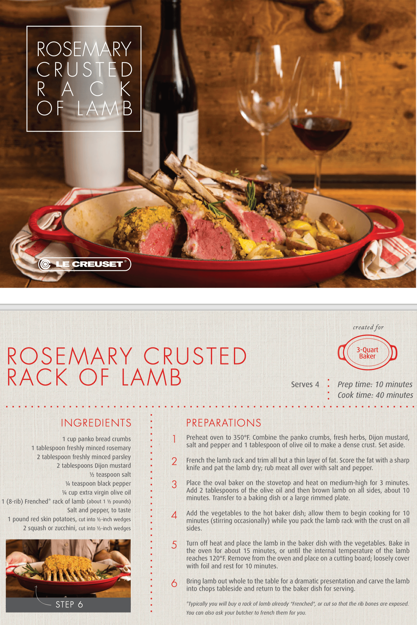 Le Creuset Oval Baker: 3QT, Flame