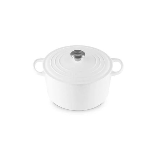 Le Creuset Round Deep Dutch Oven: 6.5 QT, White