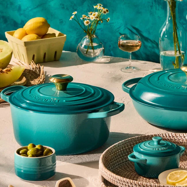 Le Creuset Round Dutch Oven:  4.5 QT, Bleu Riviera