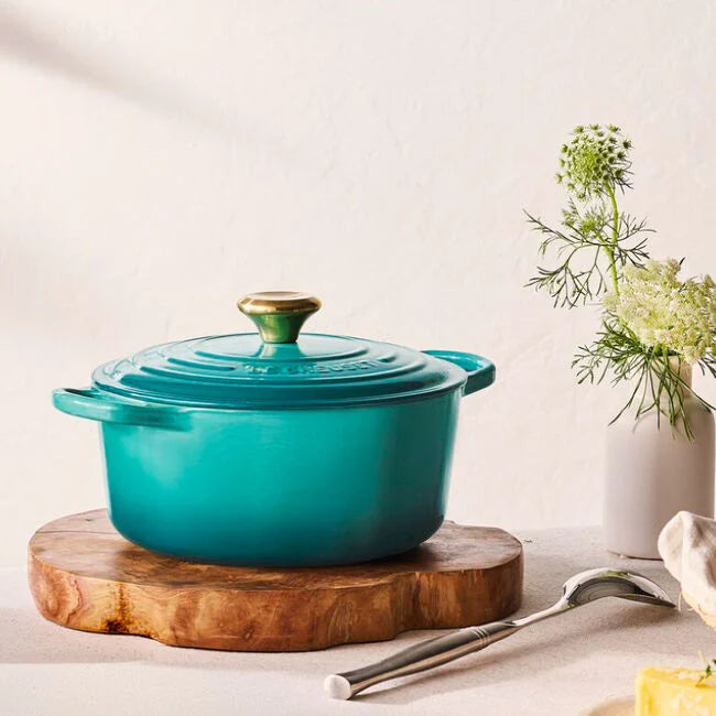 Le Creuset Round Dutch Oven:  4.5 QT, Bleu Riviera