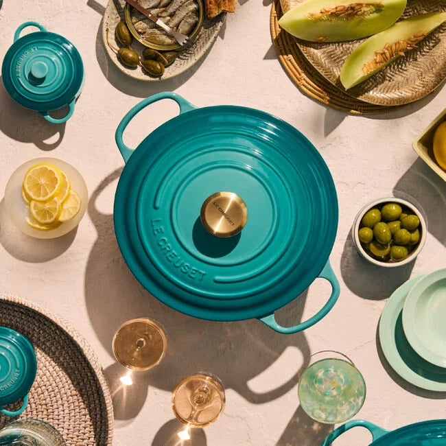 Le Creuset Round Dutch Oven:  4.5 QT, Bleu Riviera