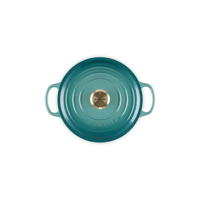 Le Creuset Round Dutch Oven:  4.5 QT, Bleu Riviera