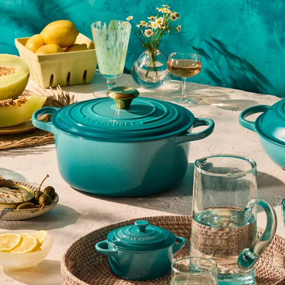 Le Creuset Round Dutch Oven:  4.5 QT, Bleu Riviera