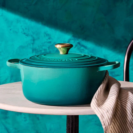 Le Creuset Round Dutch Oven:  5.5 QT, Bleu Riviera