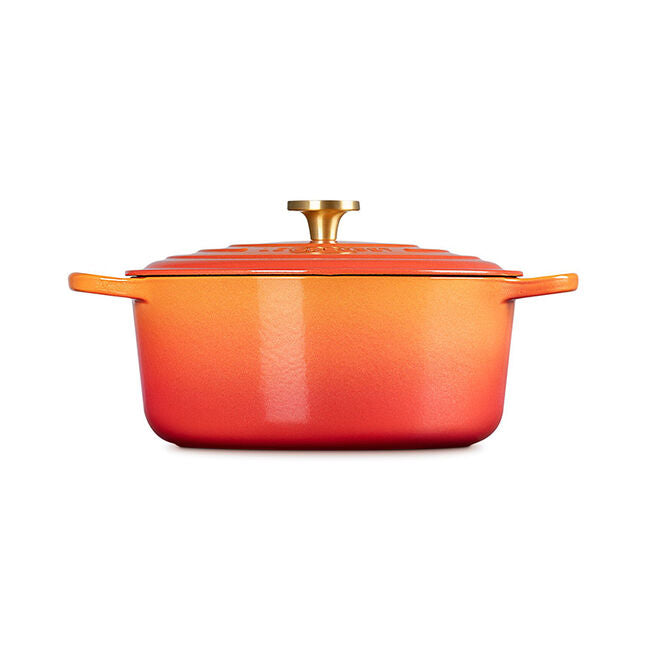 Le Creuset Round Dutch Oven: 7.25 QT, Flamme Dorée