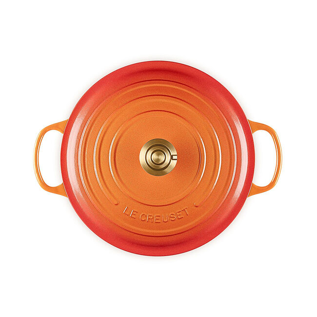Le Creuset Round Dutch Oven: 7.25 QT, Flamme Dorée