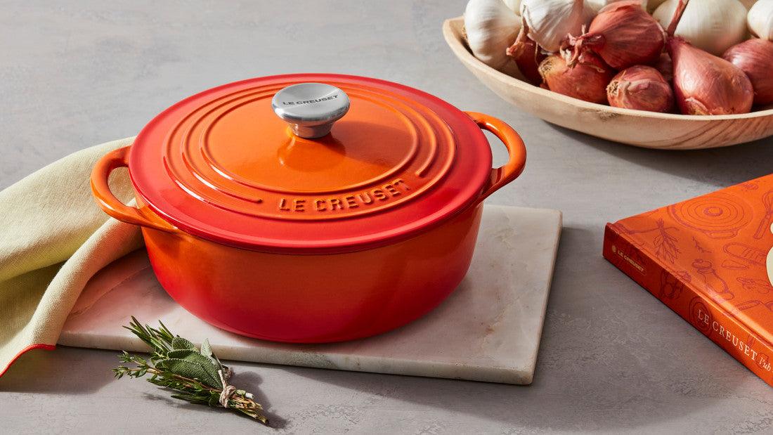 Le Creuset Shallow Round Dutch Oven: 2.75 QT, Flame – Zest Billings