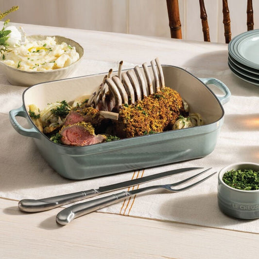 Le Creuset Signature Roaster: 5.25 QT, Sea Salt