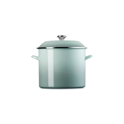 Le Creuset Enamel-On-Steel Stockpot: 16 QT, Sea Salt