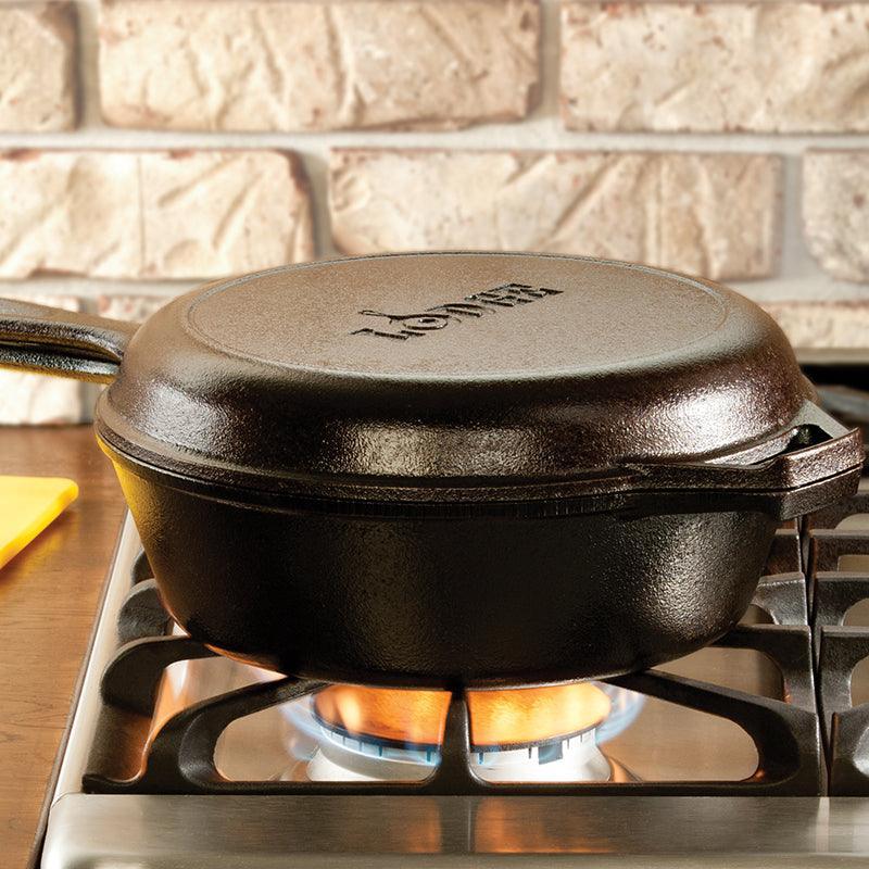 Lodge Cast Iron Combo Cooker: 3.2 QT