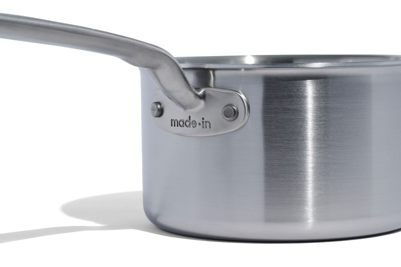 MADE IN® Stainless Clad Saucepan with Lid: 2 QT