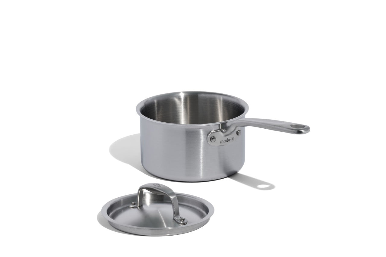 MADE IN® Stainless Clad Saucepan with Lid: 2 QT