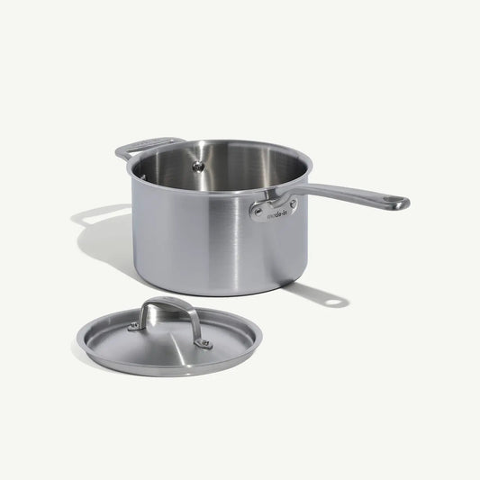 MADE IN® Stainless Clad Saucepan with Lid: 4 QT