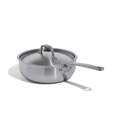 MADE IN® Stainless Clad Saucier with Lid: 3 QT