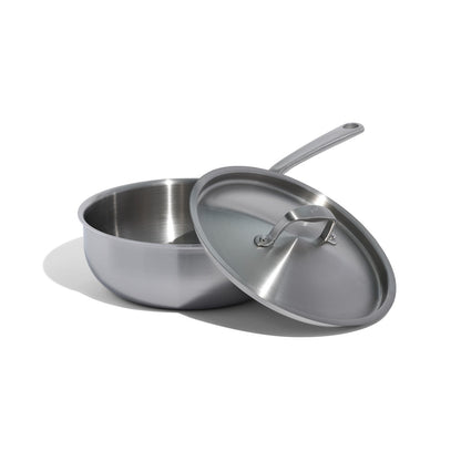 MADE IN® Stainless Clad Saucier with Lid: 3 QT