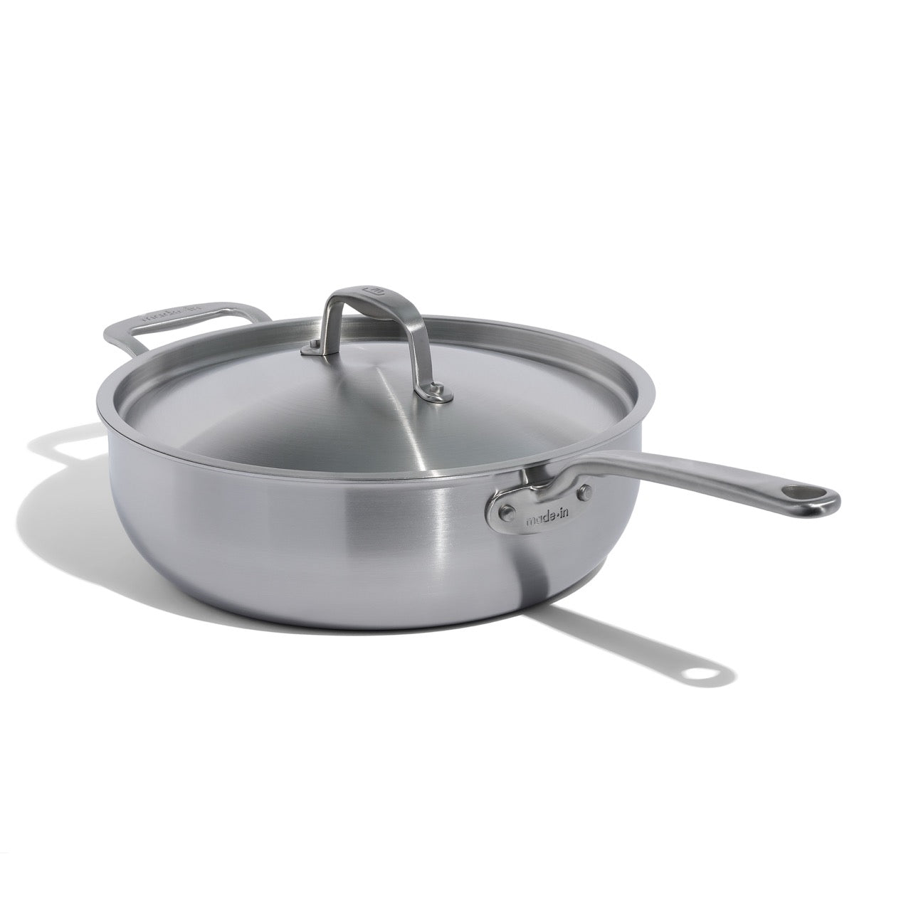 MADE IN® Stainless Clad Saucier with Lid: 5 QT