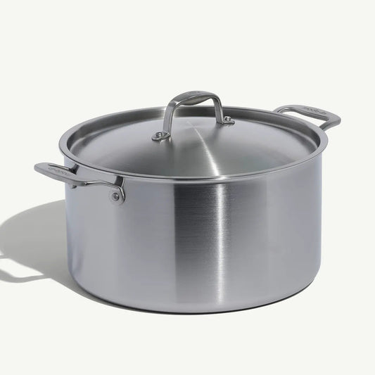 MADE IN® Stainless Clad Stock Pot with Lid: 12 QT