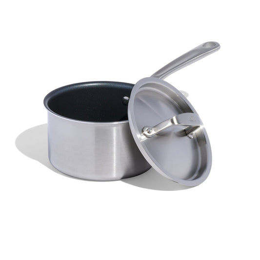 MADE IN® ProCoat Non-stick Saucepan with Lid: 2 QT