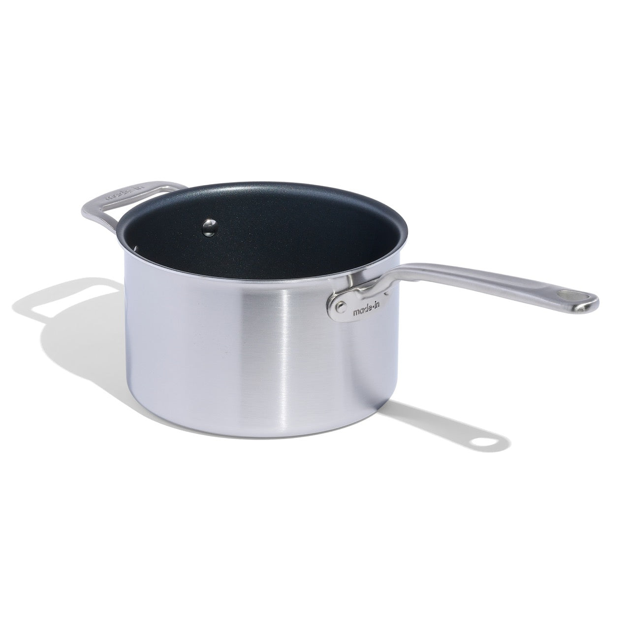 MADE IN® ProCoat Non-stick Saucepan with Lid: 4 QT