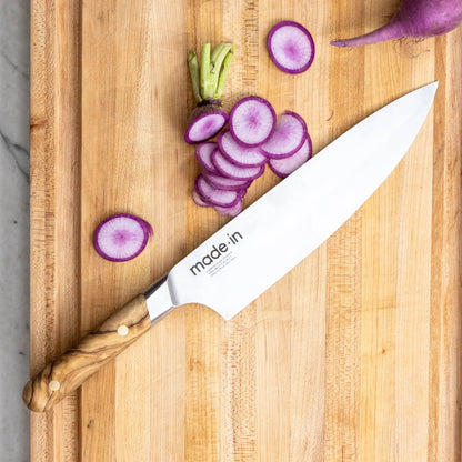 MADE IN® 8.5" Chef's Knife: Olive Wood