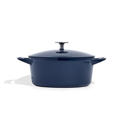 MADE IN® Enameled Cast Iron Round Dutch Oven: 5.5 QT, Harbour Blue