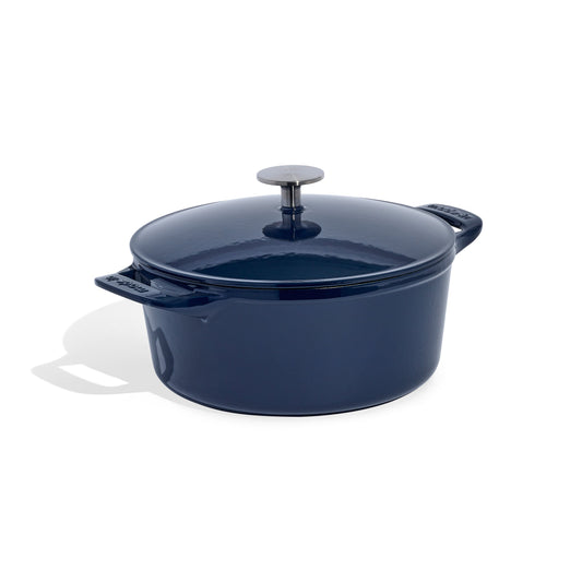 MADE IN® Enameled Cast Iron Round Dutch Oven: 5.5 QT, Harbour Blue