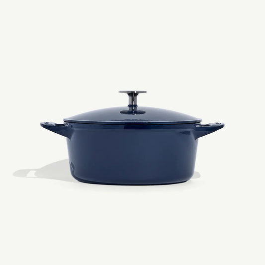 MADE IN® Enameled Cast Iron Round Dutch Oven: 5.5 QT, Harbour Blue