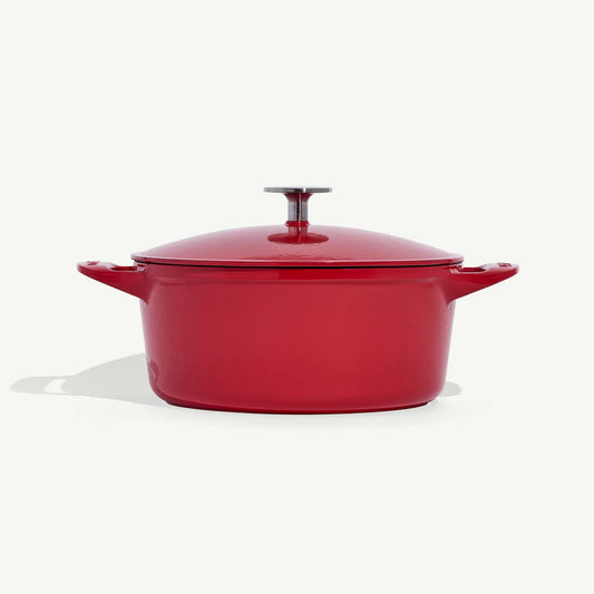 MADE IN® Enameled Cast Iron Round Dutch Oven: 5.5 QT, MADE IN® Red