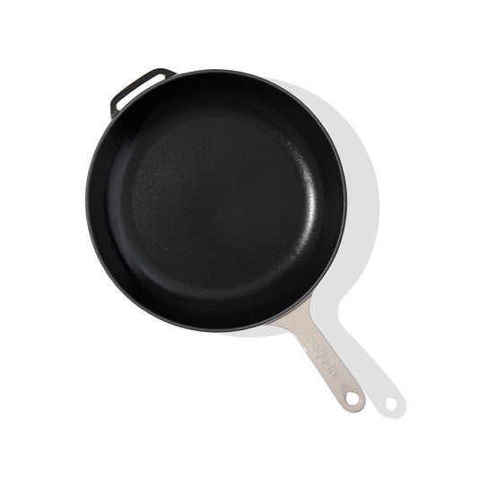 MADE IN® Enameled Cast Iron Skillet: 11.5", Antique White