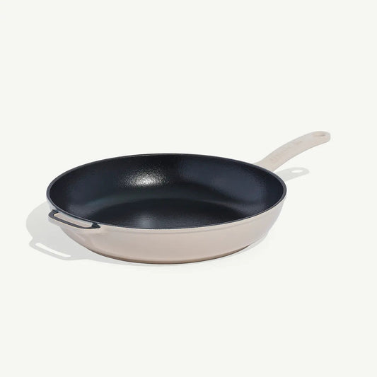 MADE IN® Enameled Cast Iron Skillet: 11.5", Antique White