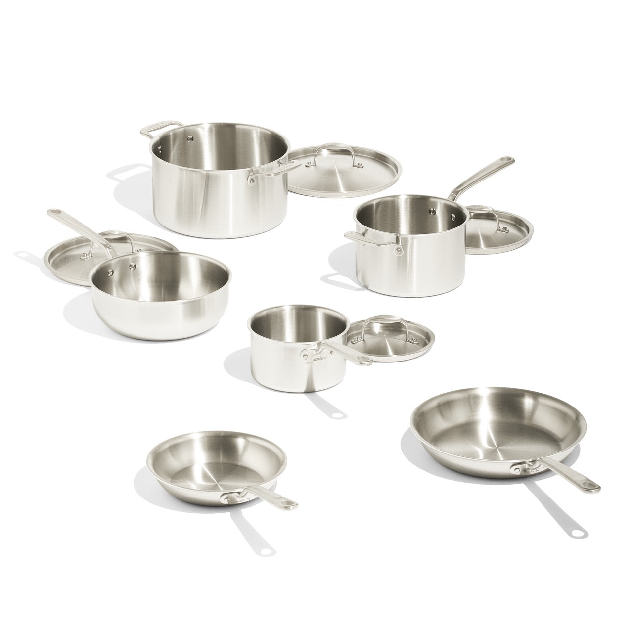 MADE IN® Stainless Clad Cookware Set: 10 Piece