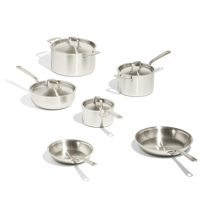 MADE IN® Stainless Clad Cookware Set: 10 Piece