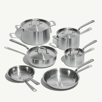 MADE IN® Stainless Clad Cookware Set: 10 Piece