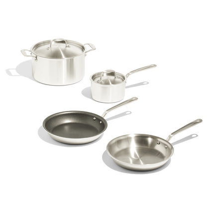 MADE IN® Stainless Clad Cookware Set:  6 Piece