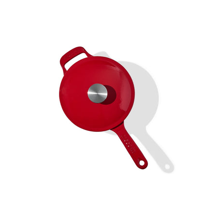 MADE IN® Enameled Cast Iron Saucepan: 2 QT, MADE IN® Red