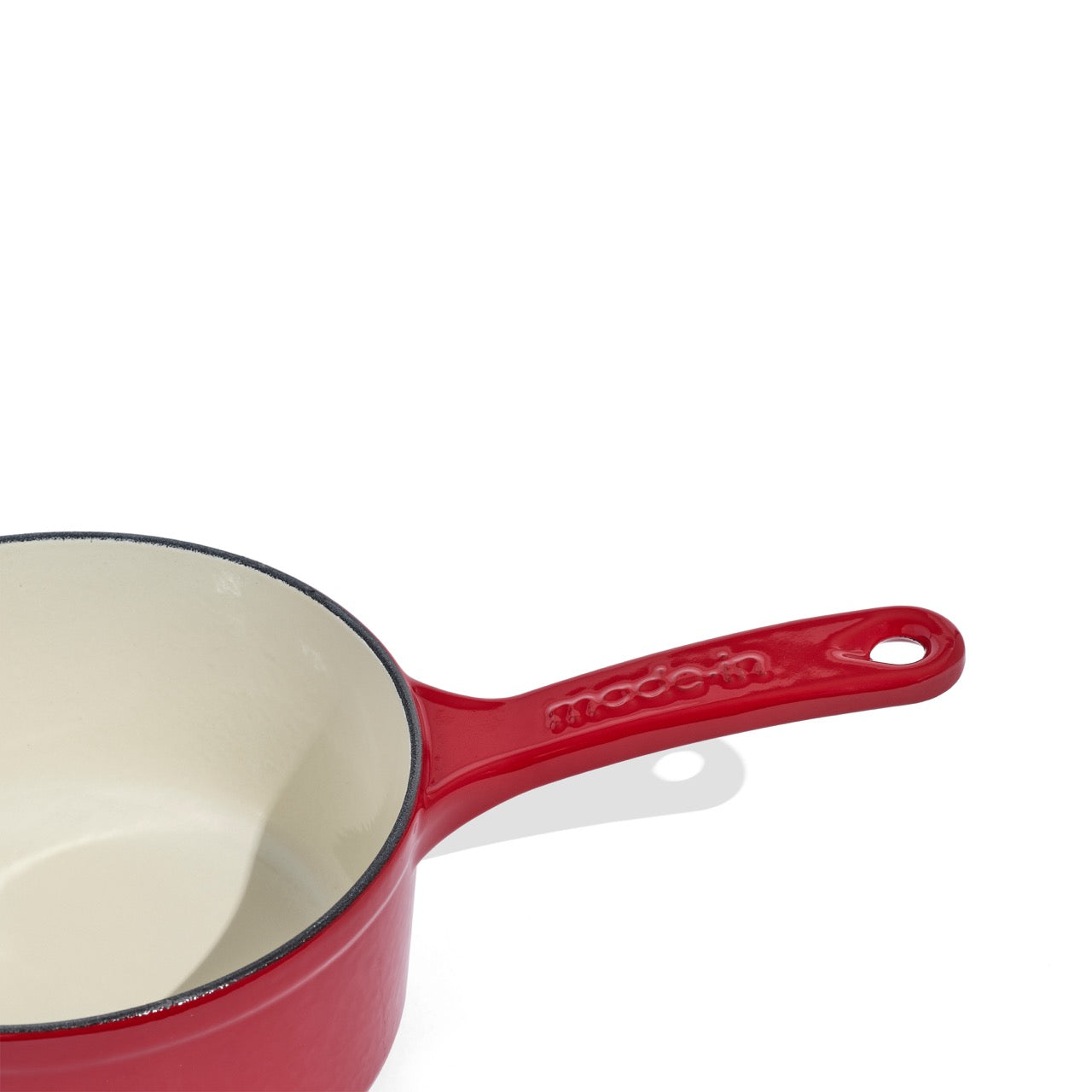 MADE IN® Enameled Cast Iron Saucepan: 2 QT, MADE IN® Red