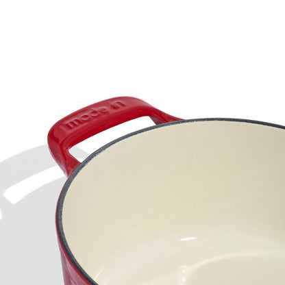 MADE IN® Enameled Cast Iron Saucepan: 2 QT, MADE IN® Red